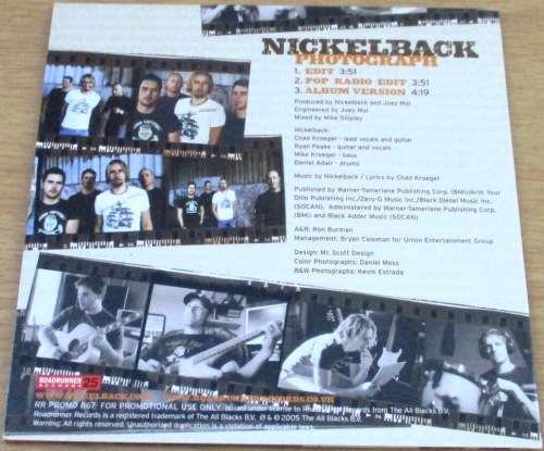 NICKELBACK Photograph Promo CD [Shelf G Box 6]