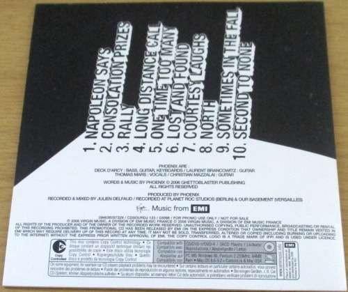 PHOENIX It`s Never Been Like That Promo CD [Shelf G Box 6]