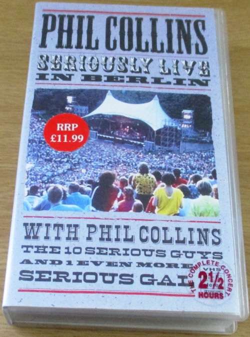 PHIL COLLINS Seriously Live In Berlin Import VHS Video Cassette