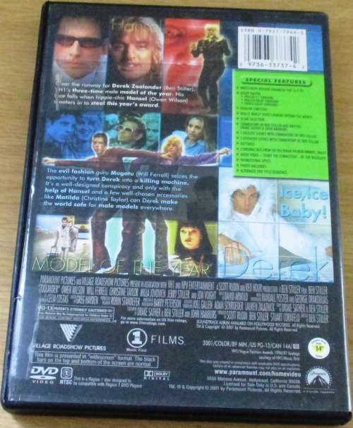 ZOOLANDER Ben Stiller DVD