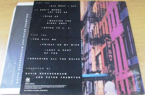 PETER FRAMPTON Breaking All the Rules Record