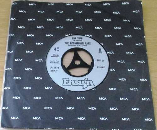 THE BOOMTOWN RATS Rat Trap 7` Single Vinyl Record