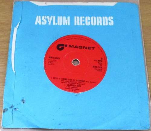 MATCHBOX  Midnite Dynamos  7` Single Vinyl Record