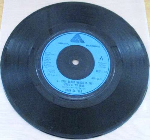 GARY GLITTER A Little Boogie Woogie in the Back of my Mind  7` Single Vinyl Record