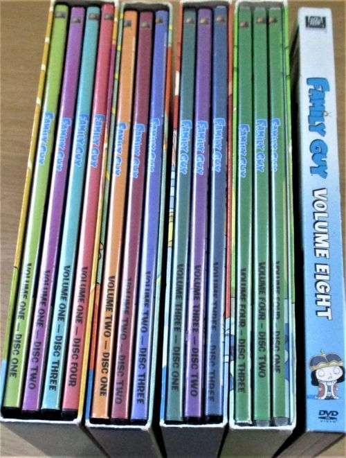 FAMILY GUY Volume 1 + 2 + 3 + 4 + 8 [Individual Boxes - sold as a set]  REGION 1 [BBOX 1]