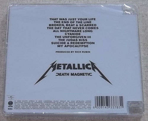 METALLICA Death Magnetic SOUTH AFRICA Cat# STARCD 7271