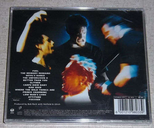 METALLICA ReLoad South African Pressing Cat# SSTARCD 6357