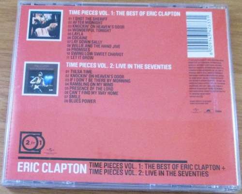 ERIC CLAPTON Time Pieces Vol.1 + 2 - The Best of + Live in the Seventies  CD   [Shelf Z Box 6]