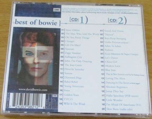 DAVID BOWIE The Best Of 2 X CD   [Shelf Z Box 4]