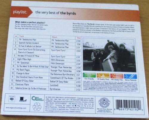 THE BYRDS The Very Best of  [Shelf Z Box 3]