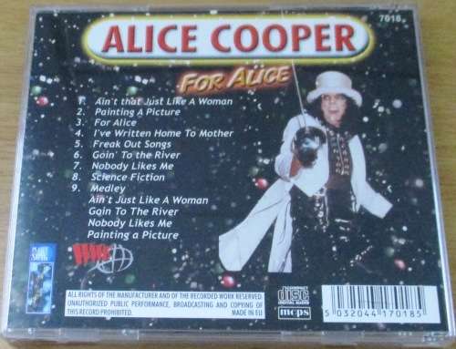 ALICE COOPER For Alice  CD [Shelf Z Box 1]