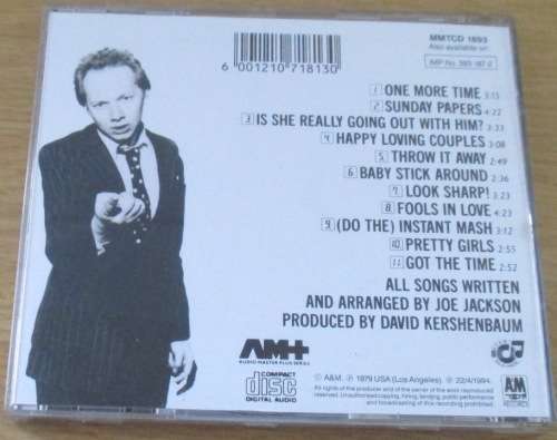 JOE JACKSON Look Sharp! CD [Shelf Z Box 9]