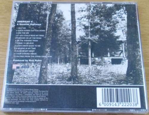 JOHNNY CASH American V: A Hundred Highways  [Shelf Z Box 10]