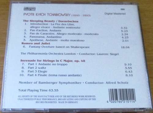 TCHAIKOWSKY Ballet Music  [Classical Box 1]