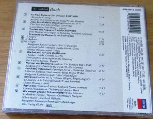 THE WORLD OF BACH  [Classical Box 1]
