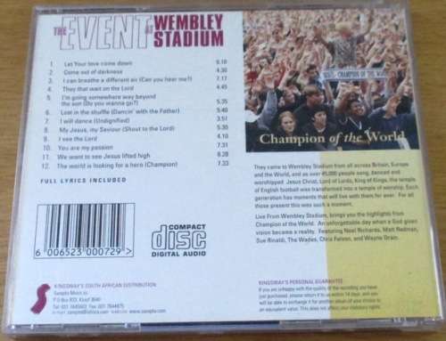 THE EVENT WEMBLEY STADIUM  [Classical Box 1]