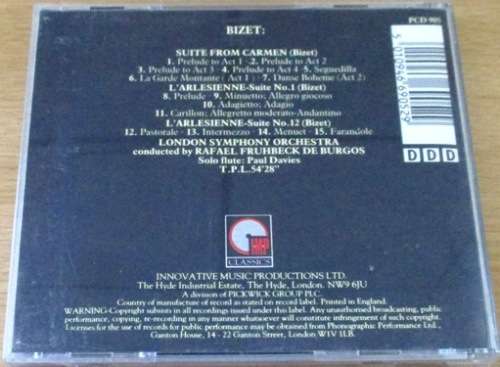 BIZET Suite from Carmien  [Classical Box 1]