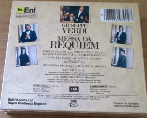 VERDI Messa Da Requiem 2xCD BOX SET  [Classical Box 1]