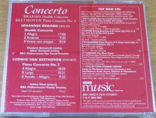 BRAHMS + BEETHOVEN Double Concerto + Piano Concerto No.3  [Classical Box 2]