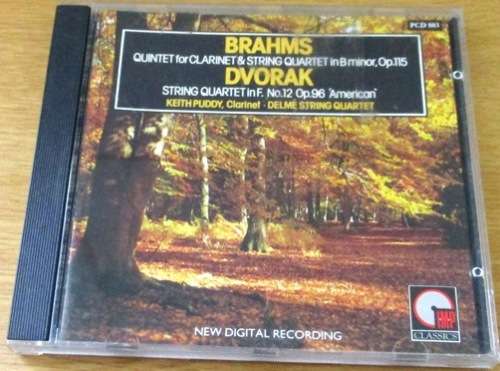 BRAHMS Clarinet + String Quartet DVORAK String Quartet in F  [Classical Box 2]