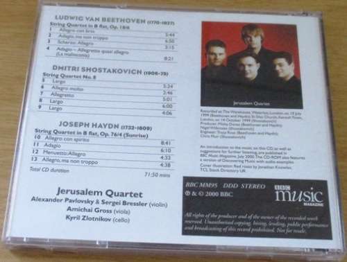 STRING QUARTETS by Beethoven Shostakovich Haydn [Classical Box 2]