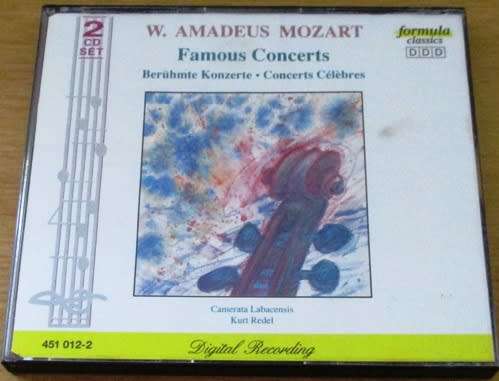 W.AMADEUS MOZART Famous Concerts  2xCD [Classical Box 2]