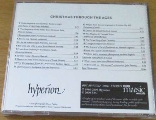 CHRISTMAS THROUGH THE AGES Seasonal Music from the 15th-20th centuries  [Classical Box 2]