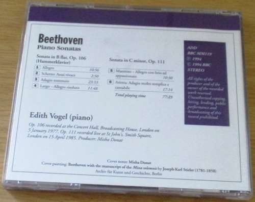 BEETHOVEN Piano Sonatas in B Flat  [Classical Box 2]