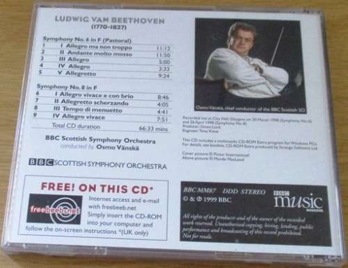 BEETHOVEN Symphonies No 6 Pastoral  [Classical Box 2]