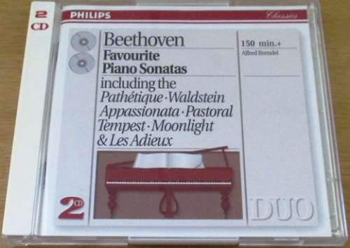 BEETHOVEN  Favourite Piano Sonatas 2xCD [Classical Box 3]