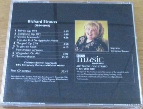 STRAUSS Songs and Arias, Metamorphosen  [Classical Box 3]
