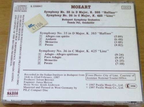 MOZART Symphonies `Haffner` + `Linz`   [Classical Box 3]