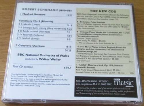 SCHUMANN Symphony No 3  [Classical Box 3]