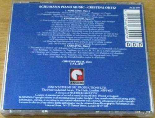 SCHUMANN PIANO MUSIC Cristina Ortiz  [Classical Box 3]