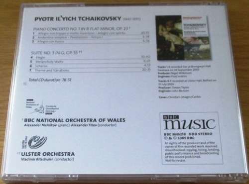 TCHAIKOVSKY Piano Concerto No.1 Suite No.3 in G  [Classical Box 3]