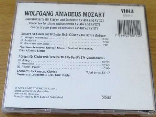 MOZART Klavierkonzerte KV 467 [Classical Box 4]