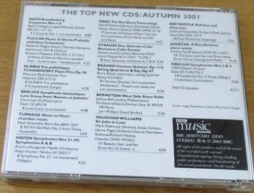 AUTUMN 2001 Hear Samples from the best 14 discs released in Autumn [Classical Box 4]