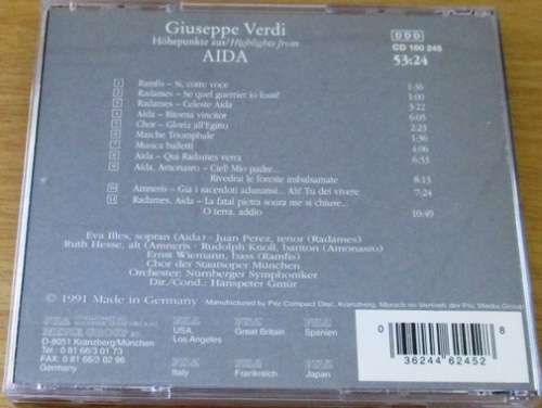GIUSEPPE VERDI Vienna Master Series  Highlights from Aida [Classical Box 4]