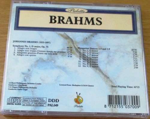 BRAHMS Hungarian Dances   [Classical Box 4]