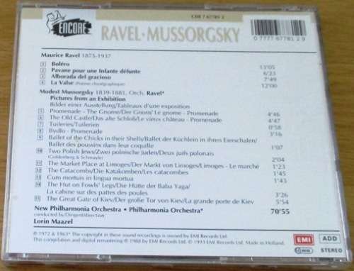 MUSSORGSKY / RAVEL Pictures at an Exhibition  [Classical Box 4]