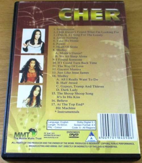 CHER In Concert DVD