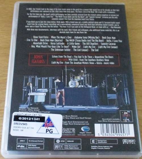 THE DOORS Live at the Bowl 68 DVD