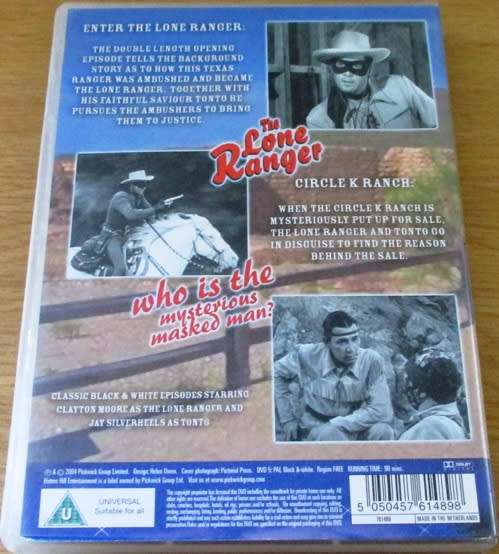 THE LONE RANGER Volume I  DVD