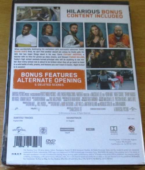 NIGHT SCHOOL Kevin Hart  DVD Region 2