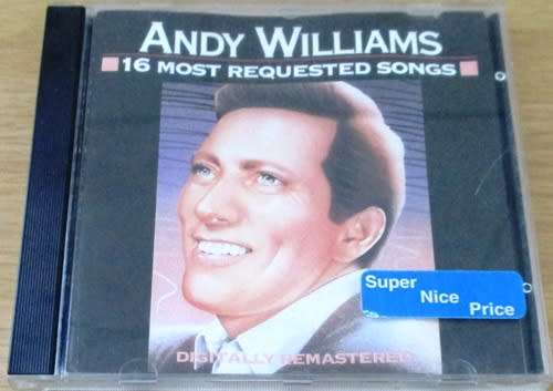 ANDY WILLIAMS  16 Most Requested Songs [Shelf G Box 12]