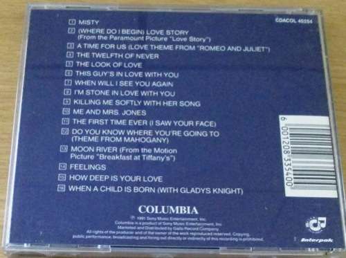 JOHNNY MATHIS The Hits of Johnny Mathis    [Shelf G Box 15]