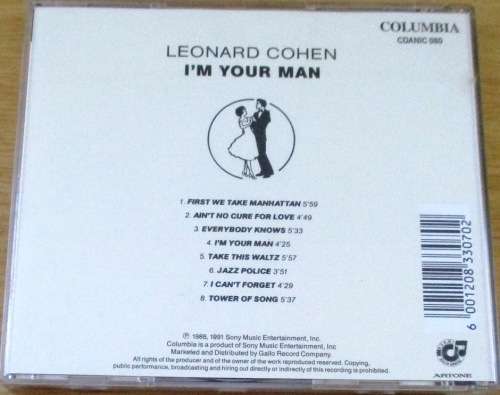 LEONARD COHEN I`m Your Man  [Shelf Z Box 5]
