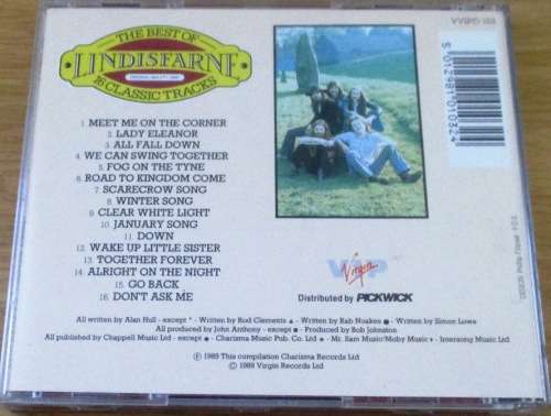 LINDISFARNE The Best of Lindisfarne 10 Classic Tracks  [Shelf Z Box 5]