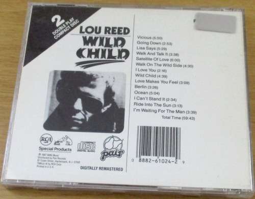 LOU REED Wild Child  [Shelf Z Box 5]