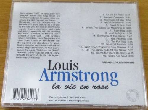 LOUIS ARMSTRONG La Vie en Rose   [Shelf Z Box 5]